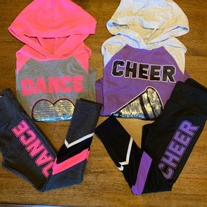 Color Block Justice Active Wear for Twins